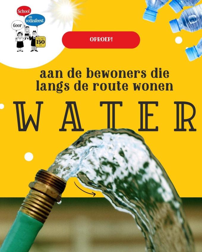 Water voor deelnemers Allegorische Optocht